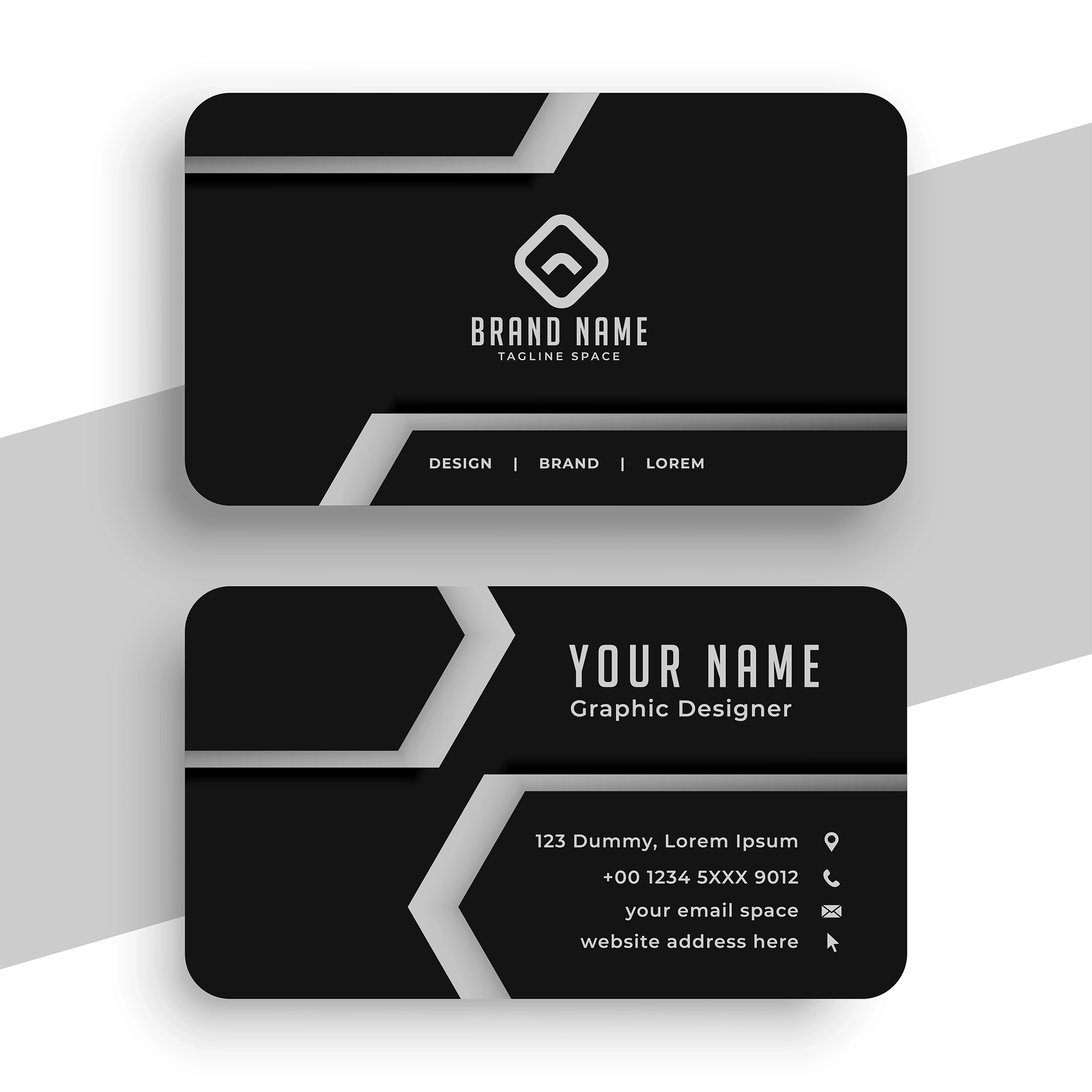 Abstract Corporate Black